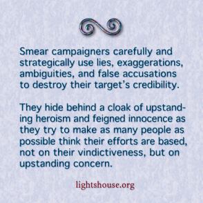 smear campaigns